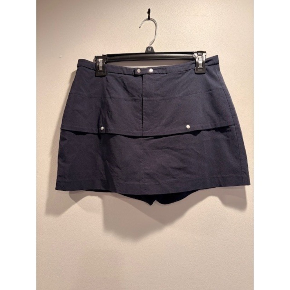Modern Citizen Navy Blue Skort Size Medium Pleated Front Utility Style